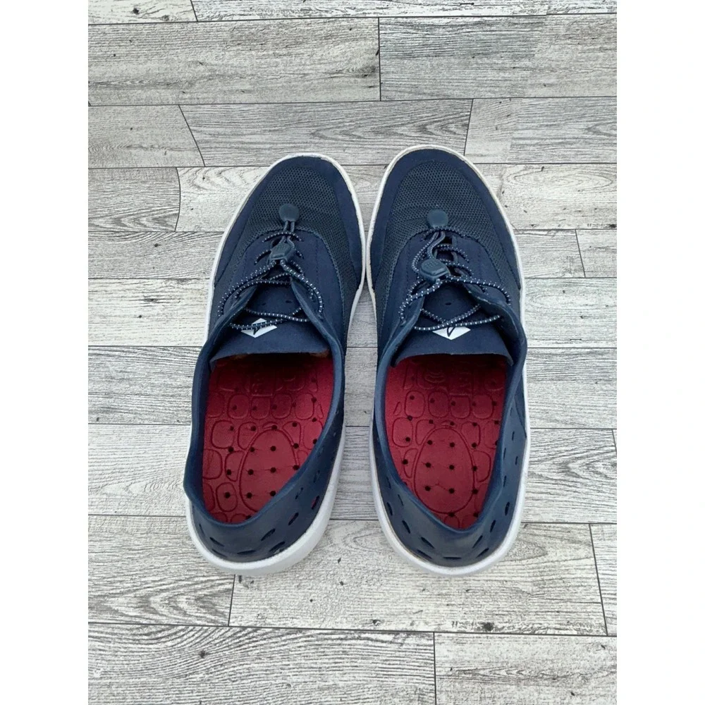 Sperry 7 SEAS 3-Eye Men Navy Blue Water Resistant Boat Shoes STS17592 Size 9